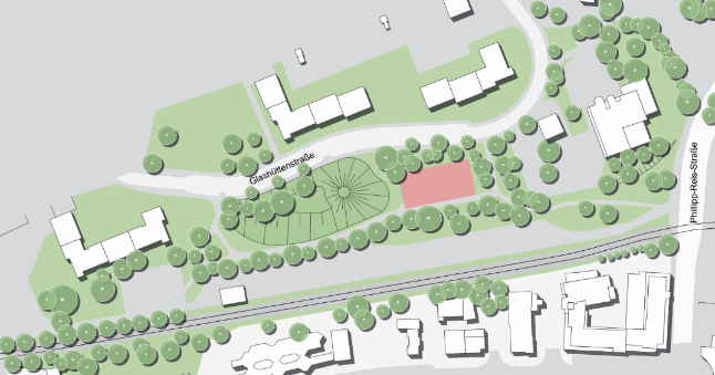 Vereinfachte Darstellung der Parkanlage in Porz