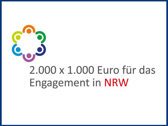 2.000 x 1.000 Euro für das Engagement - Logo