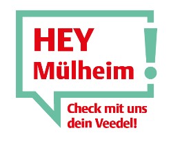 Logo mit Schriftzug Hey Mülheim