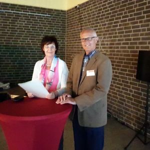 Bezirksbürgermeisterin Sabine Stiller und Michael Heidbreder