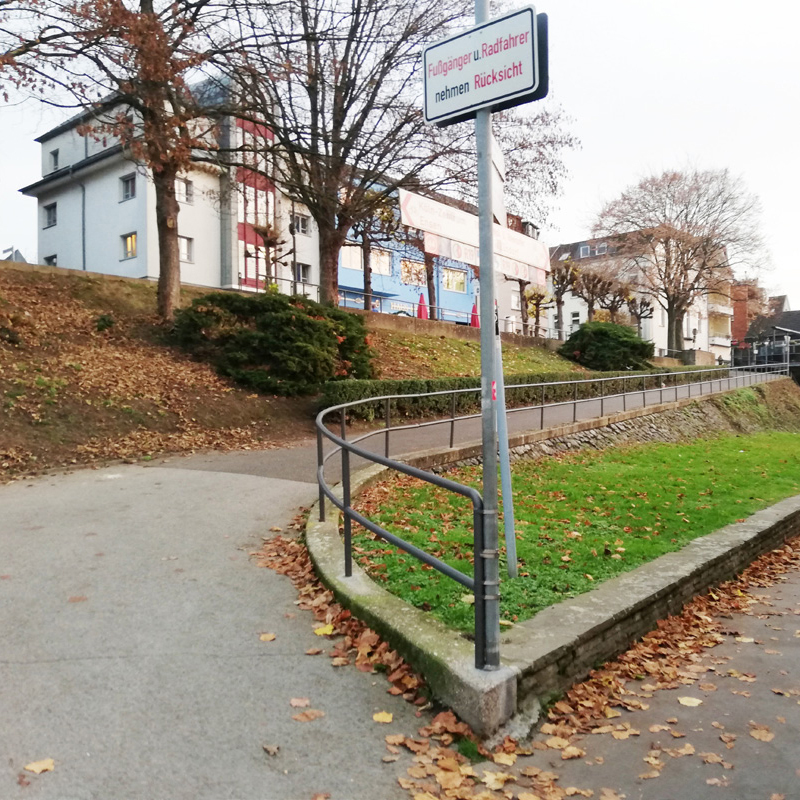 Treppenzugang zum Boulevard