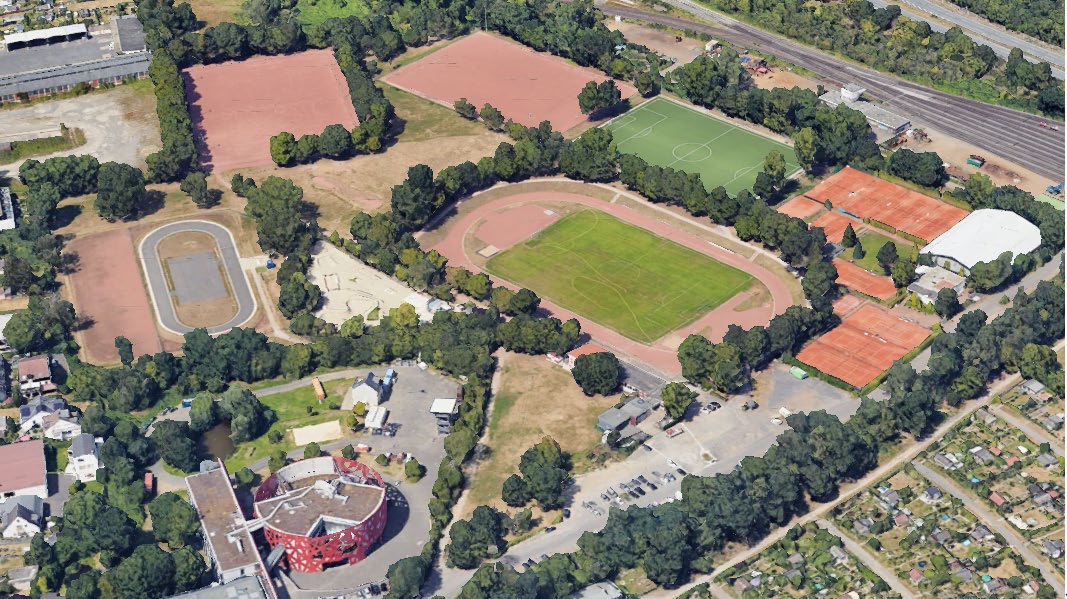 Luftbild Sport Park Weidenpesch