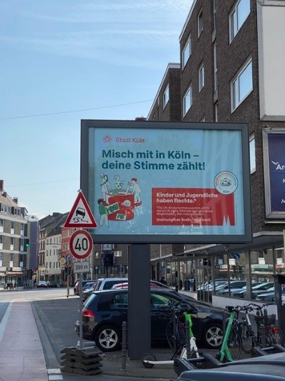 Plakat in der Stadt