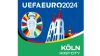 UEFA EURO 2024 - Köln Host City. Bild mit Dom und Pokal Icon