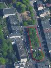 Luftbildaufnahme der Fläche für den Quartiersplatz am Altleiningenweg in Köln-Bilderstöckchen