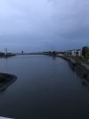 Blick von der Katzenbuckelbrücke über den Rhein